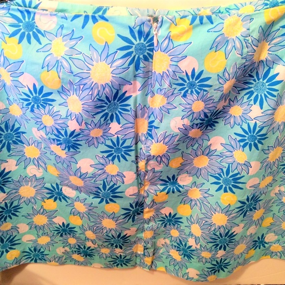 Lilly Pulitzer skirt XXL Plus size Custom Lilly Pulitzer Blue Daisys - Picture 4 of 6